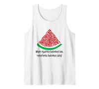 Palestina, Anguria, Calligrafia, solidarietà, Bandiera palestinese Canotta