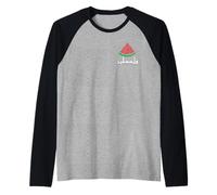 Palestina, Anguria, Calligrafia, solidarietà, Bandiera palestinese Maglia con Maniche Raglan