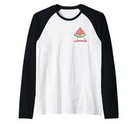 Palestina, Anguria, Calligrafia, solidarietà, Bandiera palestinese Maglia con Maniche Raglan