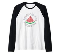 Palestina, Anguria, Calligrafia, solidarietà, Bandiera palestinese Maglia con Maniche Raglan