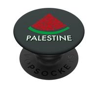 Palestina, anguria, calligrafia, solidarietà, bandiera palestinese PopSockets PopGrip Adesivo
