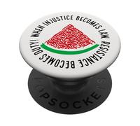 Palestina Anguria Calligrafia Solidarietà palestinese PopSockets PopGrip Adesivo