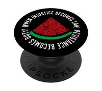 Palestina Anguria Calligrafia Solidarietà palestinese PopSockets PopGrip Adesivo