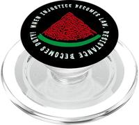 Palestina Anguria Calligrafia Solidarietà palestinese PopSockets PopGrip per MagSafe