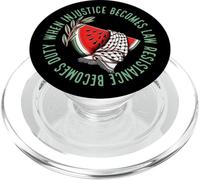 Palestina Anguria Keffiyeh Solidarietà Palestinese Giustizia PopSockets PopGrip per MagSafe