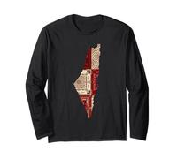 Palestina Free in Arabic Gaza Fand Maglia a Manica