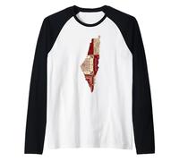 Palestina Free in Arabic Gaza Fand Maglia con Maniche Raglan