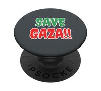 Palestina Salva Gaza Solidarietà Palestinese Pace Giustizia PopSockets PopGrip Adesivo