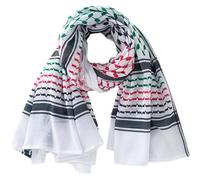 Palestina SCARF - UOMINI ADULTI ARAB PARFA ARABS | Avvolgimento del collo arabo traspirante | Involucro arabo tradizionale SheMagh | Sciarpe tattiche traspiranti leggeri per esterno, deserto, viaggio