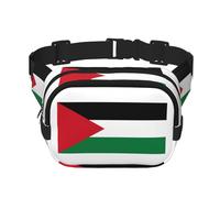 Palestine flag1 - Marsupio grande da donna con stampa a tracolla, alla moda, nero, Taglia unica
