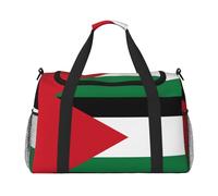Palestine flag1 Stampa Weekender Pernottamento Carry On Bag Duffel Bag per Viaggio Donne Uomini Palestra Bagaglio Borsa Carry on, Nero , Taglia unica