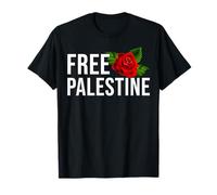 Palestine Free Palestine Free Gaza Palestine Flag Arabic Maglietta