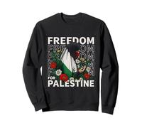 Palestinese Donna con Fiori libertà per La Palestina Felpa