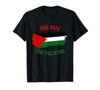 Palestinese Flag Free Gaza Free Palestine Support Maglietta