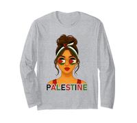 Palestinian Girl Palestine Flag Palestinian Girlfriend Wife Maglia a Manica