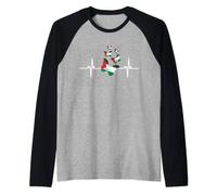 Palestinians Girls Womens Butterflies Palestine Map Colors Maglia con Maniche Raglan
