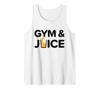 Palestra e Succo di Frutta Divertente Allenamento Sano Succo Dieta Fitness Canotta