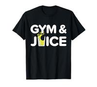 Palestra e Succo di Frutta Divertente Allenamento Sano Succo Dieta Fitness Maglietta