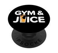 Palestra e succo di frutta divertente allenamento sano succo dieta fitness PopSockets PopGrip Adesivo