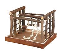 Palestra gioco Trixie in legno Natural Living - cocorite - L35 x P29 x H25 cm