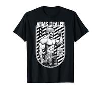 Palestra Militare Scheletro Bodybuilder Armi Divertente Soldato commerciante Maglietta