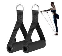 Palestra Pull Handles - Durable Strap Exercise Grips | Sturdy Replacement Attachments with Comfortable Foam Padding, Resistance Band Cable Machine Accessories for Bodybuilding Training Home or