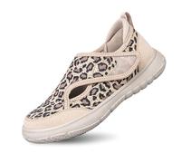 Palestra Scarpe da Lavoro Scarpe Casual da Uomo Slip-on, comode Passeggio Antiscivolo per Piedi Larghi, Traspiranti, Leggere, con Suola Morbida, Coppia. (Beige, 40)