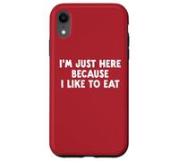 Palestra solo qui perché mi piace mangiare dieta fitness donne uomini Custodia per iPhone XR