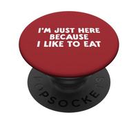 Palestra solo qui perché mi piace mangiare dieta fitness donne uomini PopSockets PopGrip Adesivo