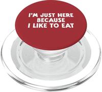 Palestra solo qui perché mi piace mangiare dieta fitness donne uomini PopSockets PopGrip per MagSafe