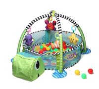 Palestrina Box Tappeto Neonato Bambino Tartaruga con Recinto e 30 Palline
