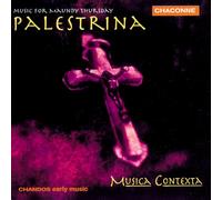 Giovanni Pierluigi da Palestrin Music For Maundy Thursday - Musica Context (CD)