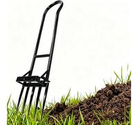 Paletta a forchetta per scavo, per allentamento profondo e aerazione del terreno, dotata di due manici ergonomici, risparmio di fatica e facile da usare. Larghezza di lavoro 29 cm