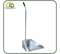 PALETTA ALZAIMMONDIZIA IN LAMIERA ZINCATA CON MANICO IN FERRO E IMPUGNATURA 74H