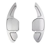 Paletta Cambio al Volante Compatibile Con S6 C7 S7 S8 Per Q3 2013-2017 Per Q7 2011-2015 Per TT TTS 2011-2014 Auto Volante Paddle Shift Extension Shifter Estensioni Delle Leve Cambio(Silver)