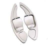 Paletta Cambio al Volante Leve Cambio Compatibile Con Per Golf 5 MK5 R32 Per Golf 6 MK6 2009-2014 Per Jetta MK5 Coperture Estensione Cambio Volante Dell'auto(Silver)