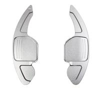 Paletta Cambio Volante Compatibile Con A3 S3 RS3 A4 S4 2013-2016 Per A5 S5 2012-2016 Per A7 2011-2017 Copertura Di Estensione Del Cambio Al Volante(Silver)