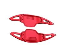 Paletta Cambio Volante Compatibile Con Cadillac Per CT6 Per XT5 2016 2017 2018 Nero Rosso Volante Per Auto Cambio Automatico Accessori Per Auto(Red)