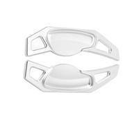 Paletta Cambio Volante Compatibile Con Smart Per Fortwo 2009-2017 Per Forfour 2015-2017 Adesivi Estensori Le Leve Del Cambio Al Volante Dell'auto 2 Pezzi(Silver)