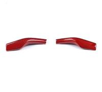 Paletta Cambio Volante Compatibile Con Tesla Per Model 3 Per Model Y Leva Del Cambio Al Volante Dell'auto Accessori Per Il Cambio Al Volante Dell'auto Interni Fibra Di Carbonio Nera(Bright Red)