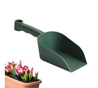 Paletta da giardino - 23 cm Pan in polvere di fuoco | Pallina di carbone portatile, rastrello per mani delle dimensioni del bambino, foglie di foglie e irrigazione con maniglie, metallo resistente