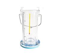 Paletta di campionamento dell'acqua con contrappeso, campionatore d'acqua, plastica ispessita scalata, per monitoraggio ambientale, qualità dell'acqua, campionamento, diverse dimensioni (4L)
