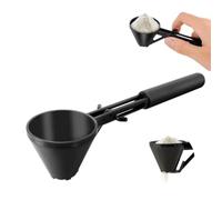 Paletta dosatrice con imbuto, design con fondo scorrevole per proteine in polvere, fondi di caffè e integratori, trasferimento a prova di fuoriuscite in bottiglie d'acqua, paletta di precisione da 10