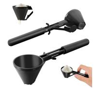 Paletta dosatrice con imbuto, design con fondo scorrevole per proteine in polvere, fondi di caffè e integratori, trasferimento a prova di fuoriuscite in bottiglie d'acqua, paletta di precisione da 10