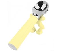 Paletta elettrica riscaldata per gelato, portatile, ricaricabile, con display a LED, attivazione automatica, temperatura di 70 °C, facile da pulire (giallo)