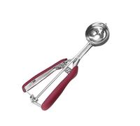 Paletta for gelato Cucchiaio for pasta for biscotti in acciaio inossidabile Frutta Patate Anguria Palla da scavo Maniglia a molla Accessori cucina(Wine Red,4cm)