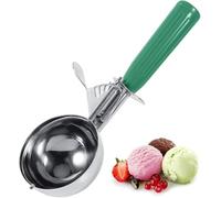 Paletta for gelato - Pratico cucchiaio da paletta for gelato in acciaio inossidabile con manico in plastica (Colore : Green-6.5cm)