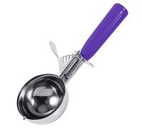 Paletta for gelato - Pratico cucchiaio da paletta for gelato in acciaio inossidabile con manico in plastica (Colore : Purple-4.2cm)