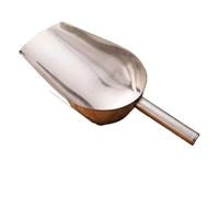 Paletta for rifiuti portatile piccola in acciaio inossidabile spesso, carriola grigia for esterni, scopa singola integrata durevole Per contenere il ghiaccio(13 inch)