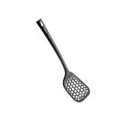 Paletta forata antiaderente in Nylon alto spessore, max 200°C, linea Nero cm 35 Made in Italy